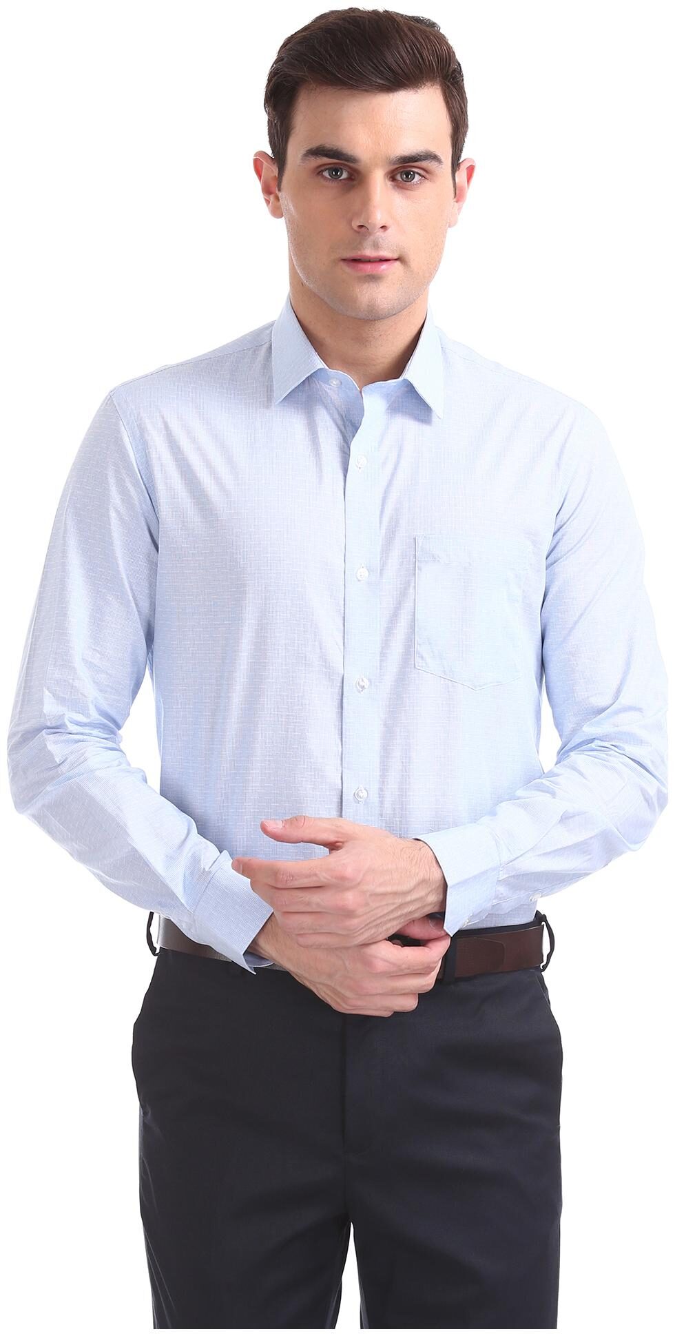 

Arrow Men Slim fit Formal Shirt - Blue