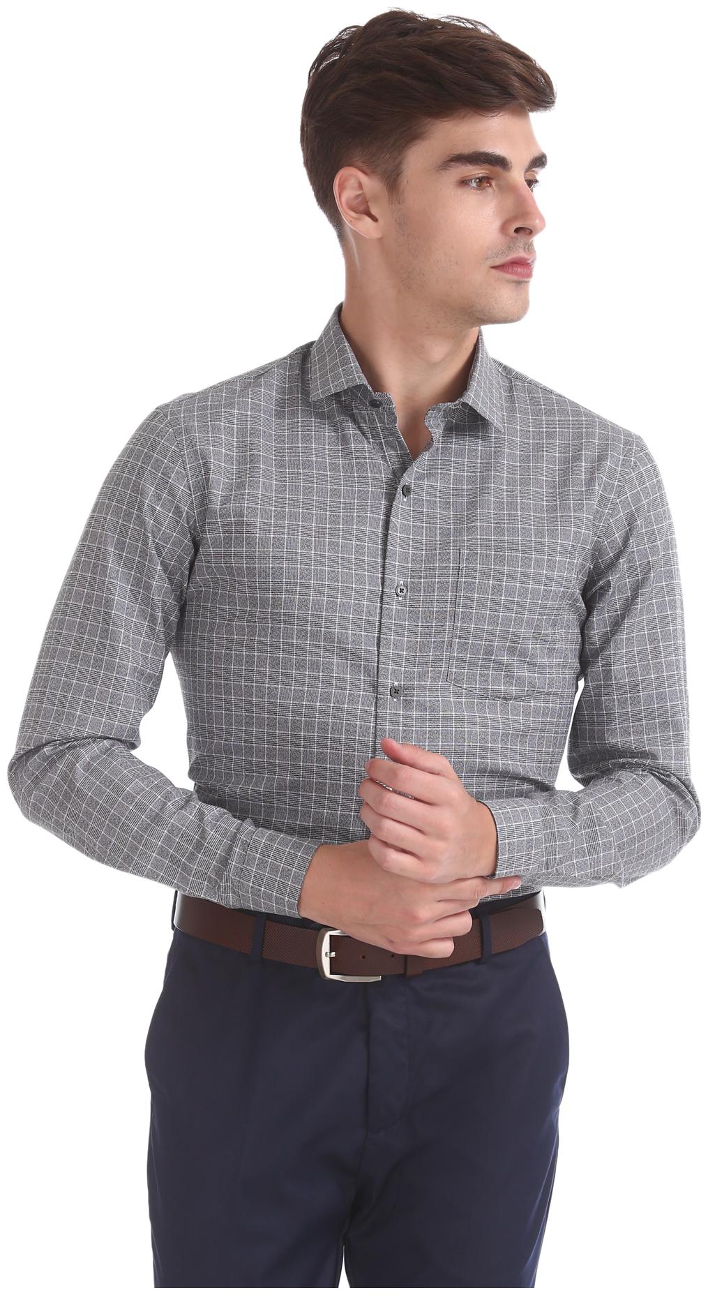 

Arrow Men Slim fit Formal Shirt - Black
