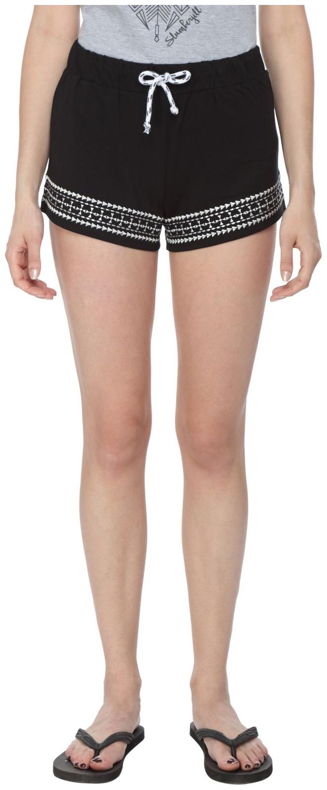 

Slumber Jill Women Solid Hot pants - Black