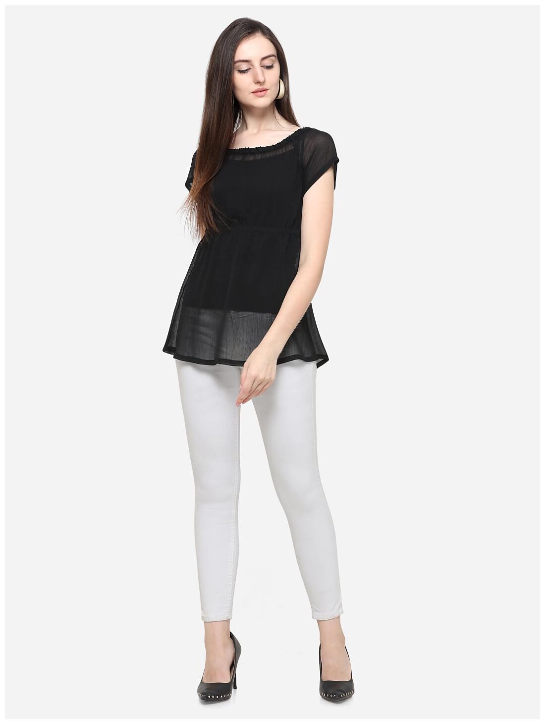 

Smarty Pants Women Solid Regular tunic - Black