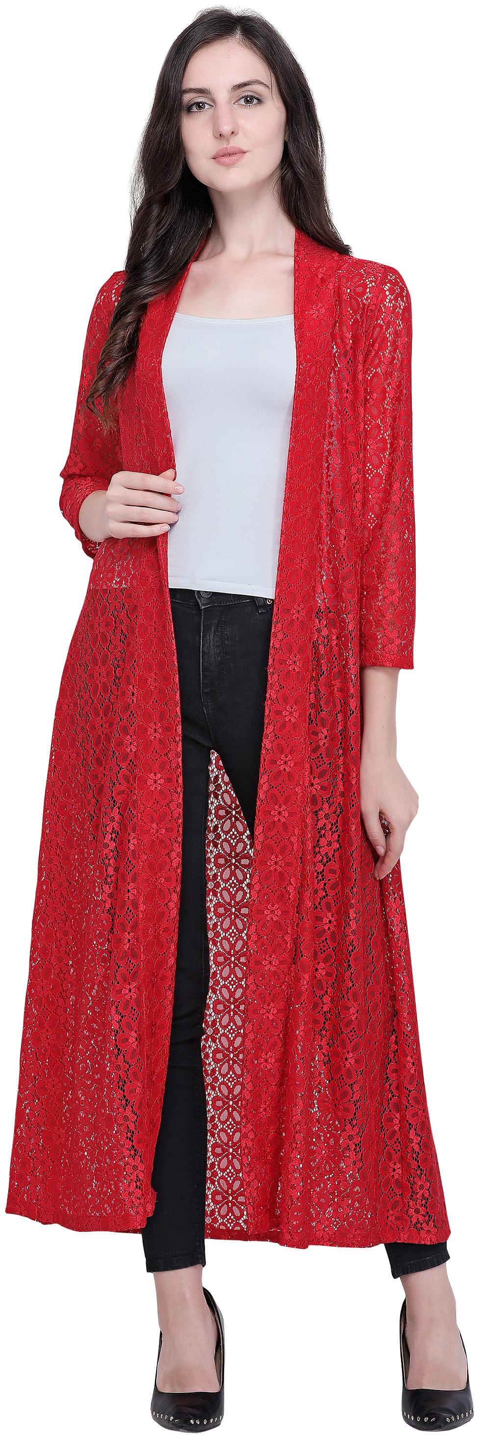 

Smarty Pants Women Shrug - Red
