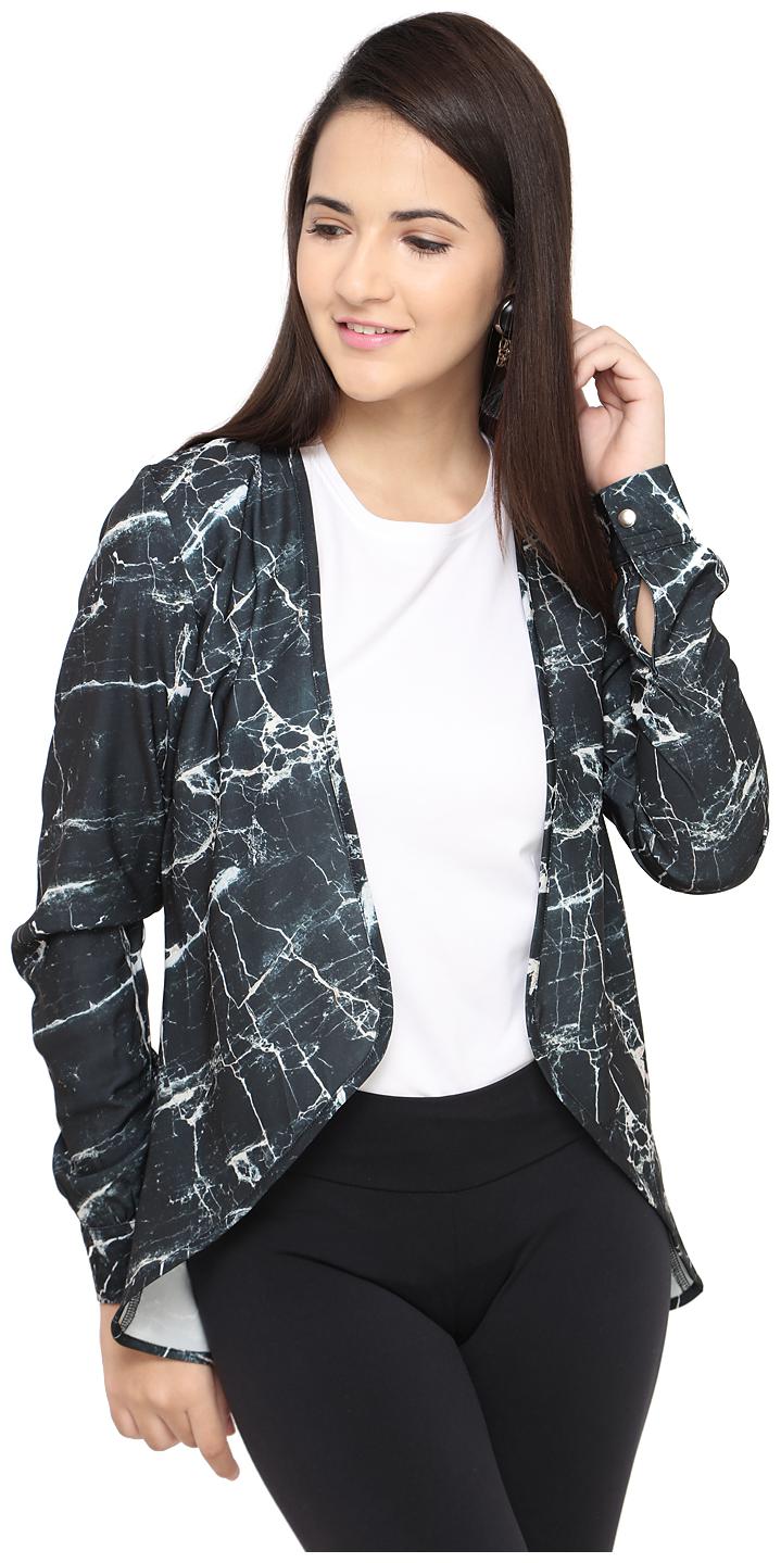 

Smarty Pants Women Printed Regular Jacket - Black