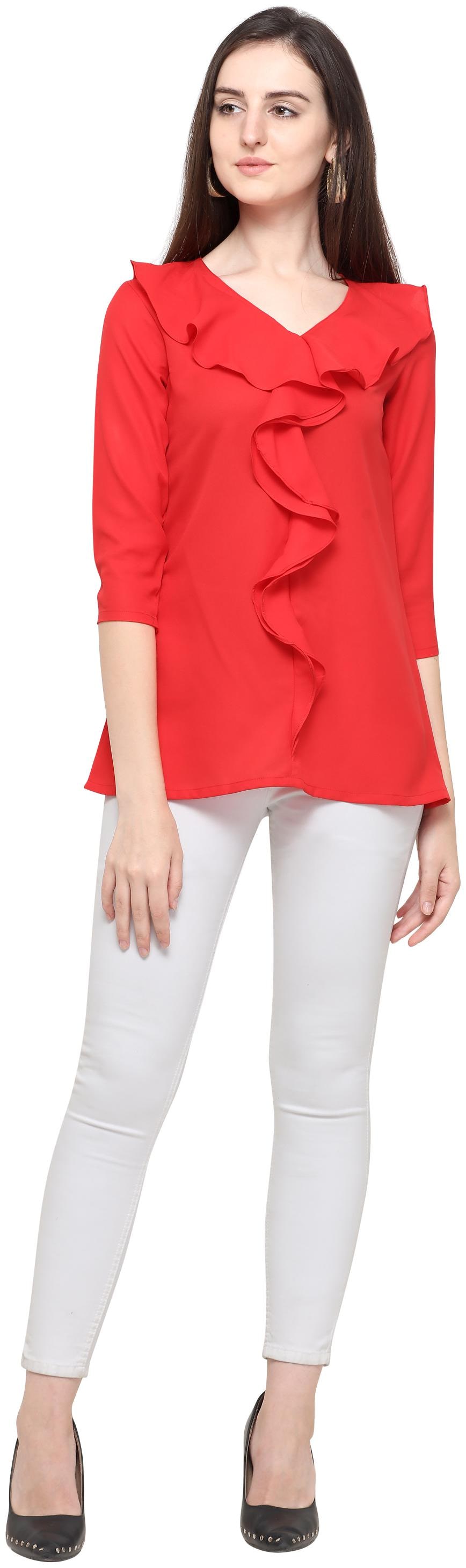 

Smarty Pants Women Solid Regular tunic - Red