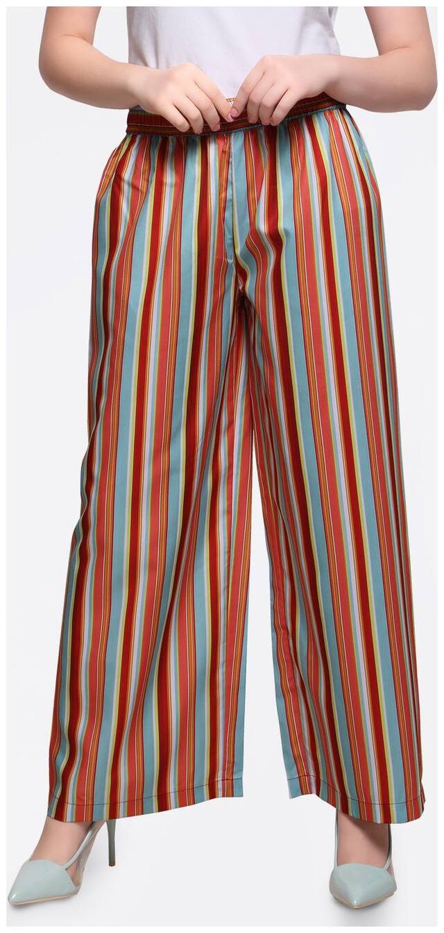 Smarty Pants Women Multi Colour Stripe Print Palazzo Pants