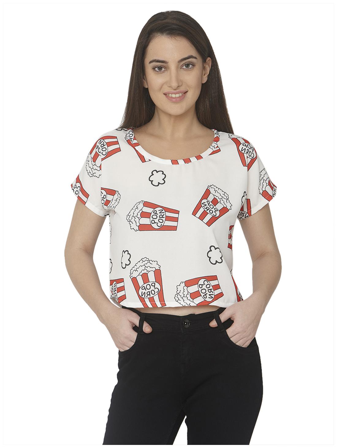 

Smarty Pants Women Printed Regular top - White