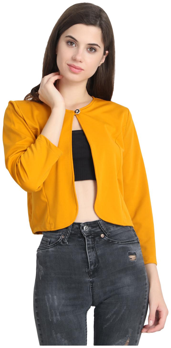 

SNAYATI Women Shrug - Yellow