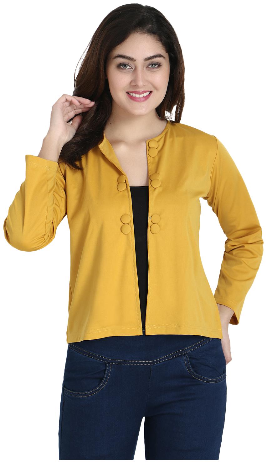

SNAYATI Women Shrug - Yellow