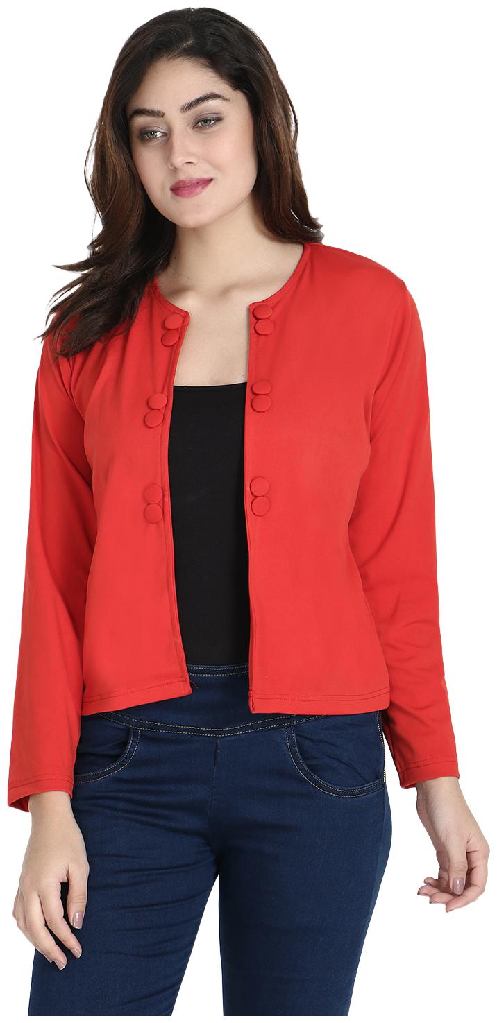 

SNAYATI Women Shrug - Red