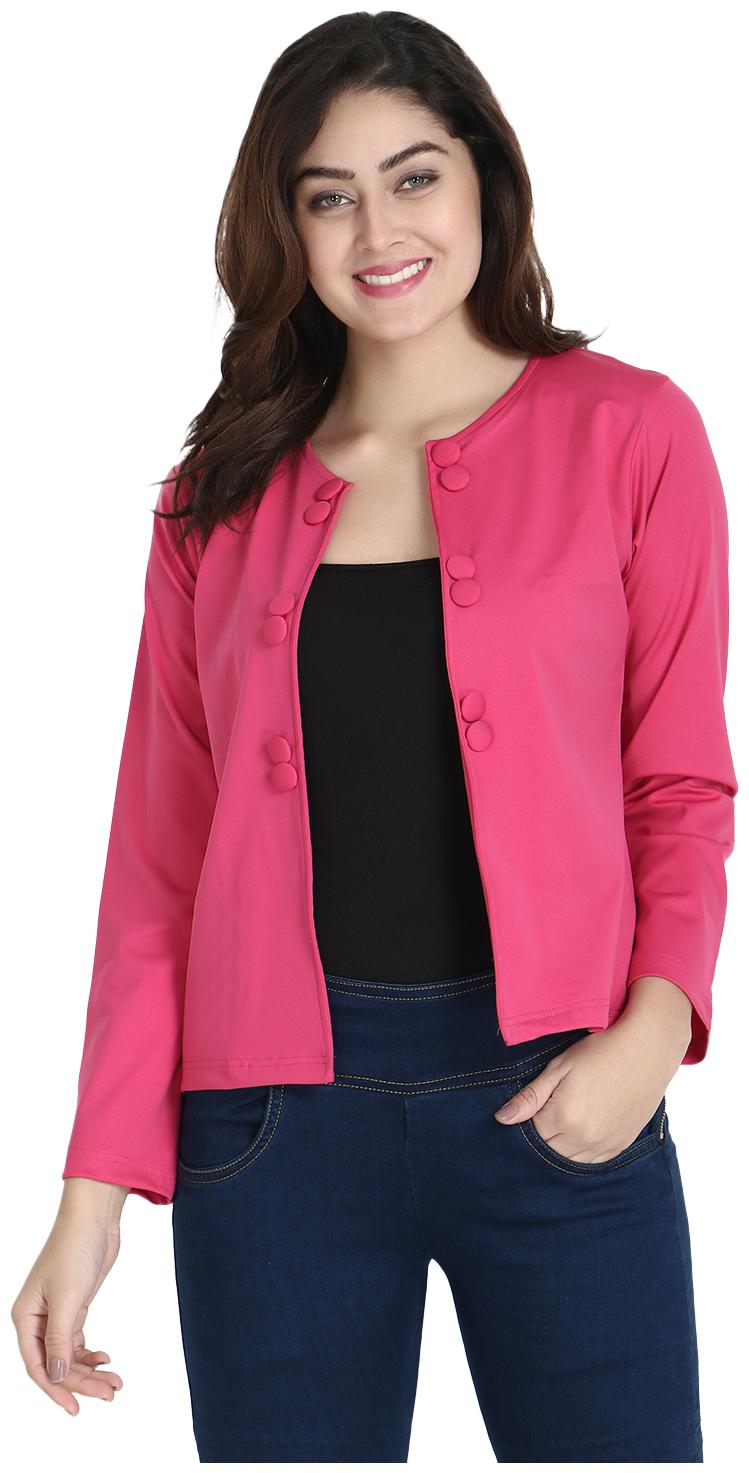 

SNAYATI Women Shrug - Pink