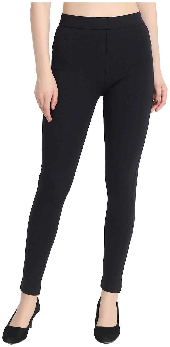 

SNAYATI Women Black Straight fit Jegging
