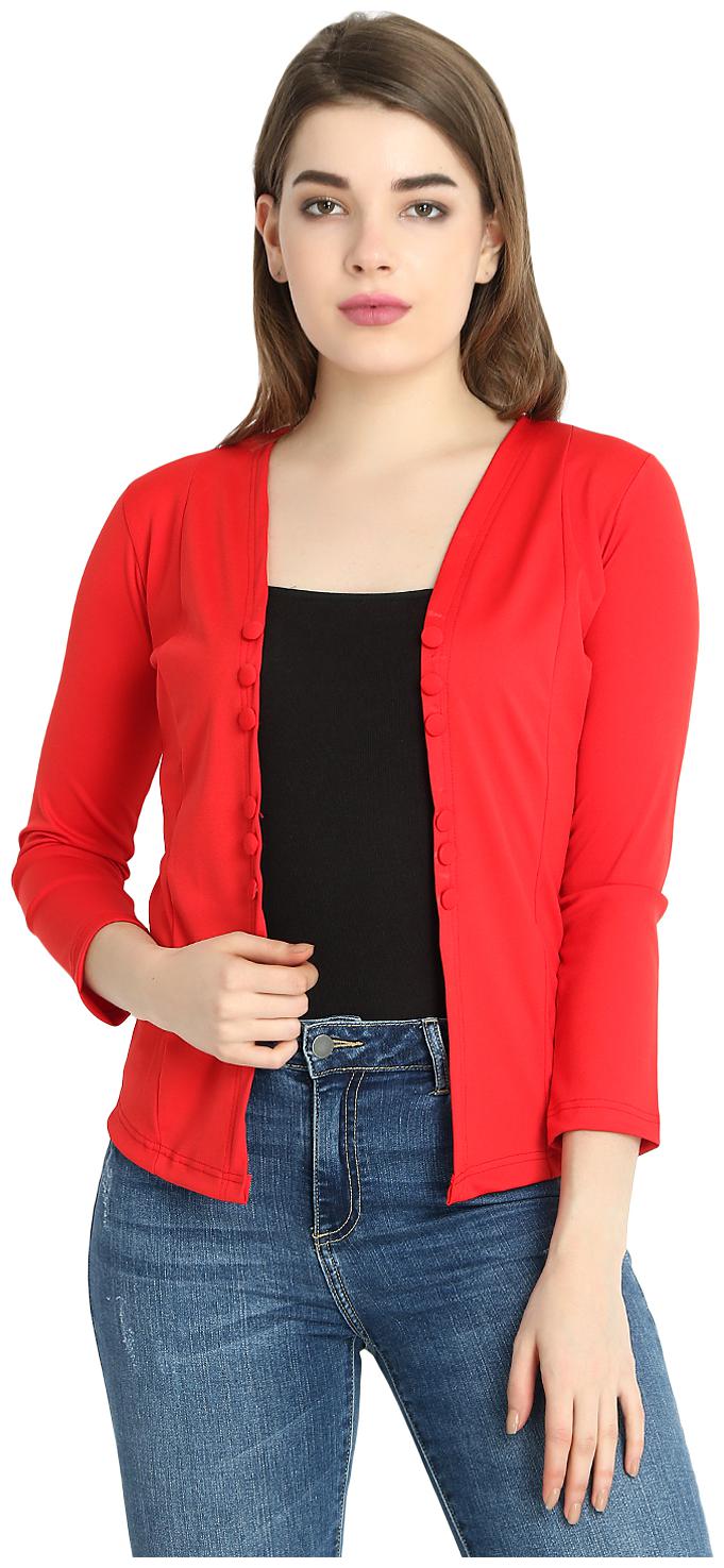 

SNAYATI Women Shrug - Red