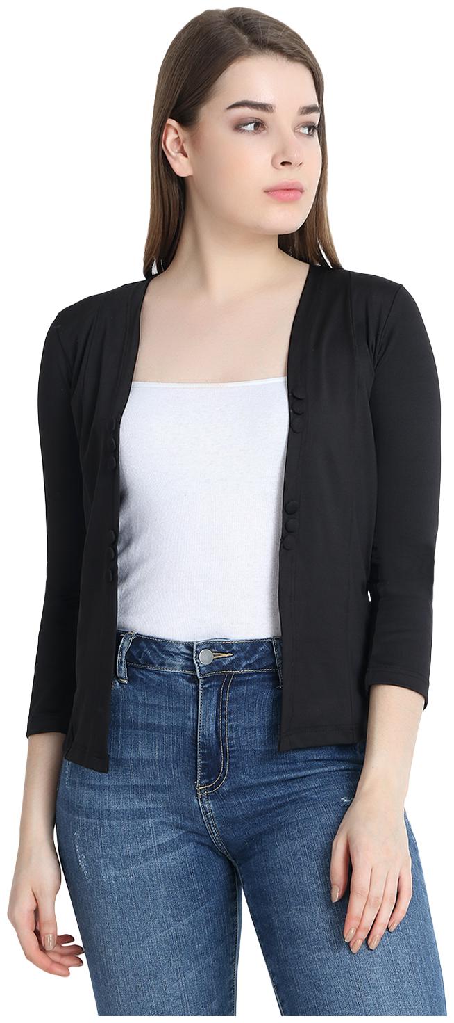 

SNAYATI Women Shrug - Black