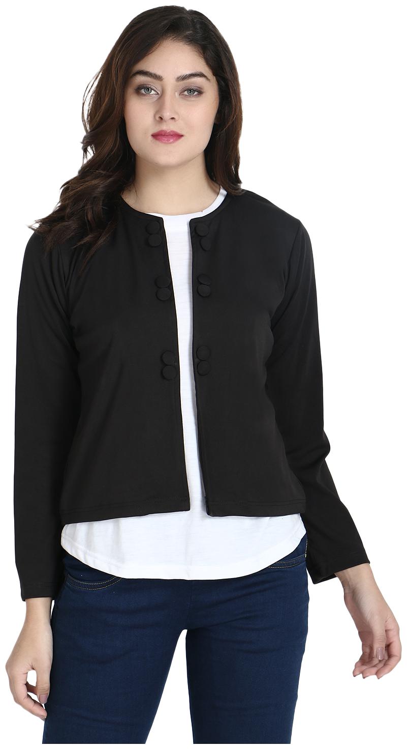 

SNAYATI Women Shrug - Black