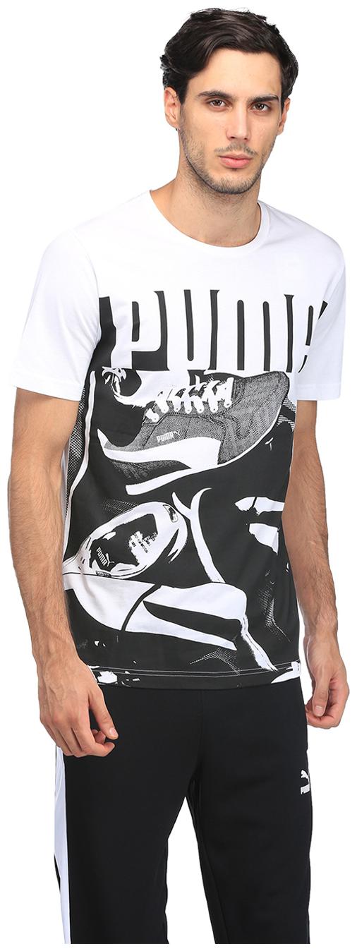 

Puma Men White Regular fit Cotton Round neck T-Shirt - Pack Of 1