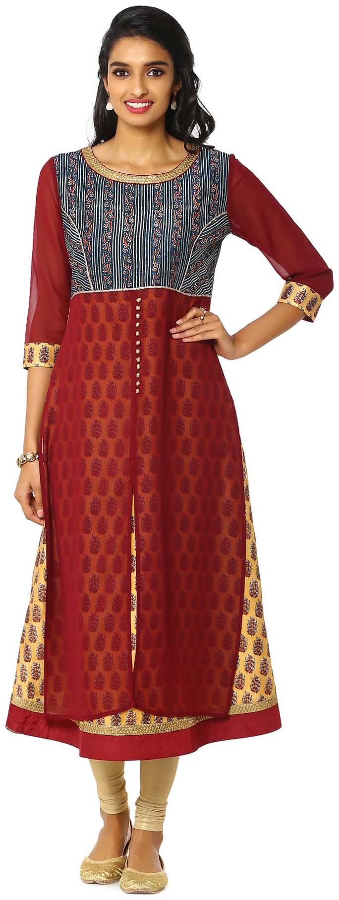 

Soch Blue Embroidery Kurti