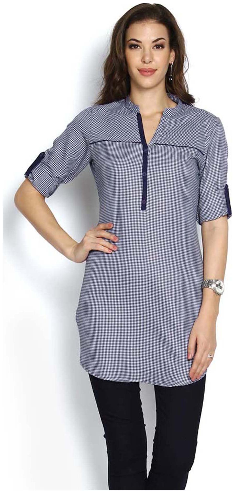 

Soch Blue Jacquard Tunic