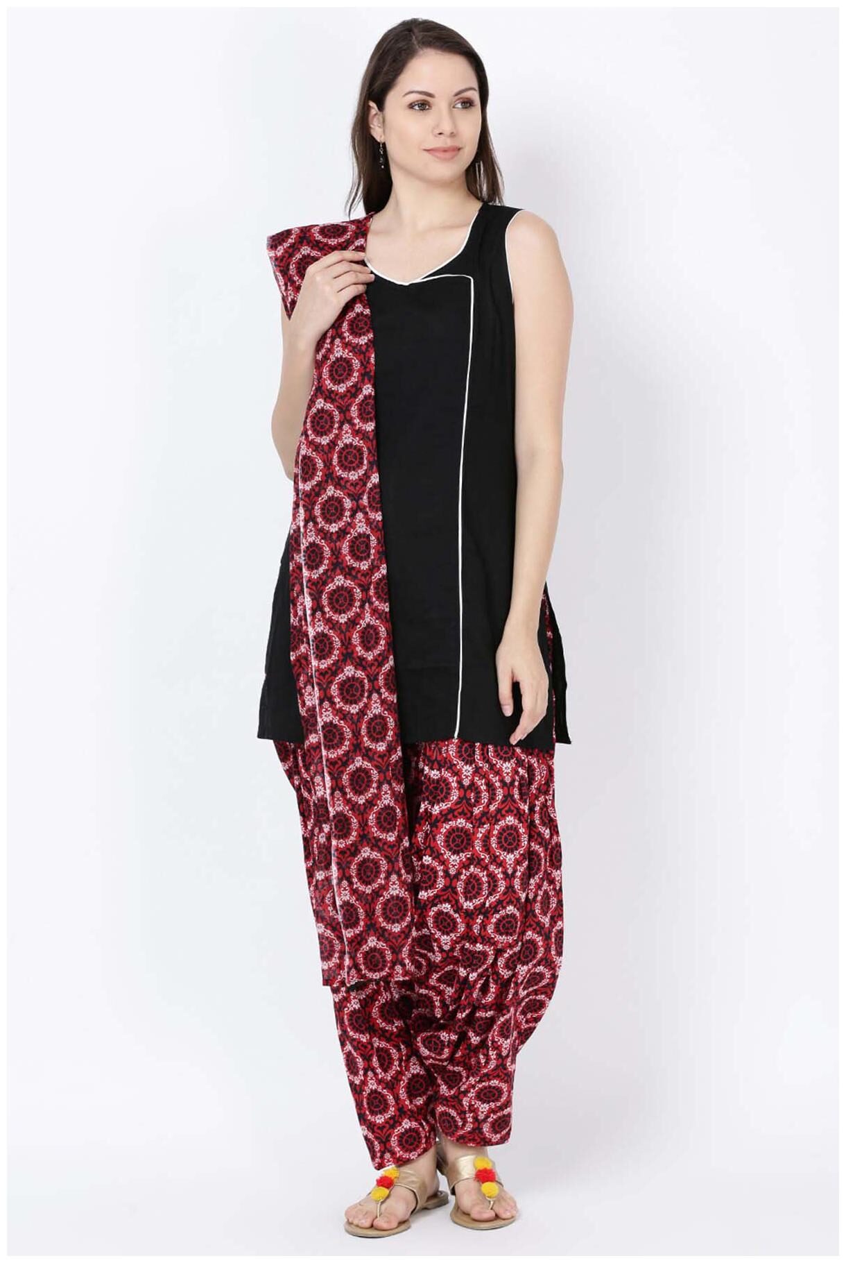 

Soch Cotton Patiala - Multi