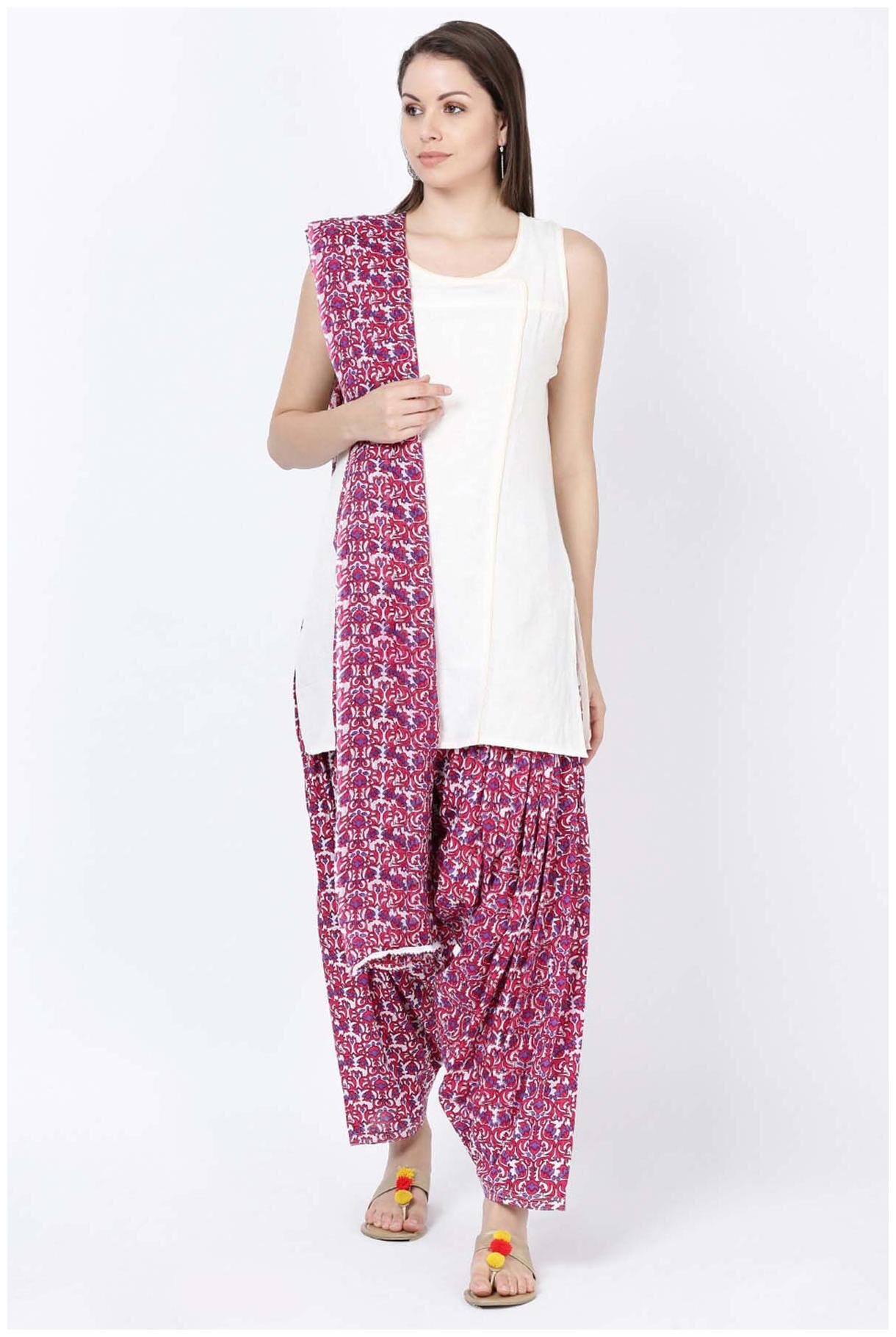 

Soch Cotton Patiala - Multi