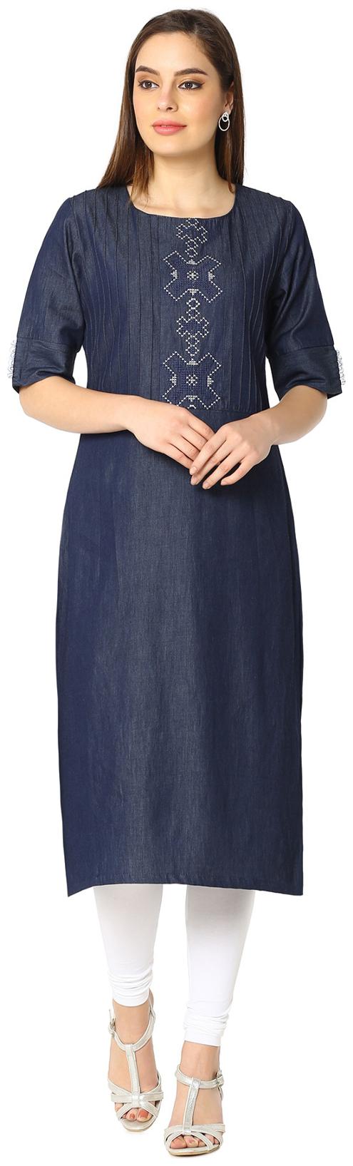 

Soch Indigo Embroidery Kurti