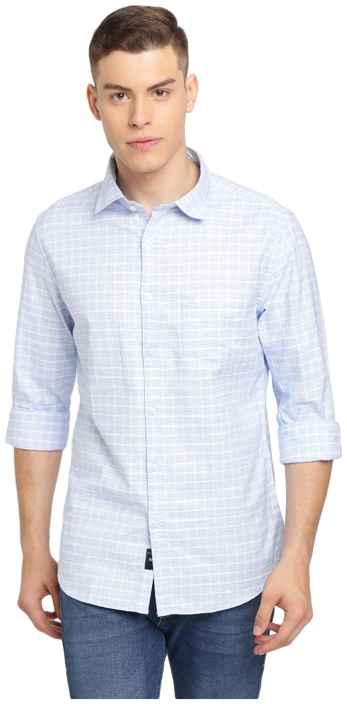 

Soch Men White Checked Slim Fit Casual Shirt