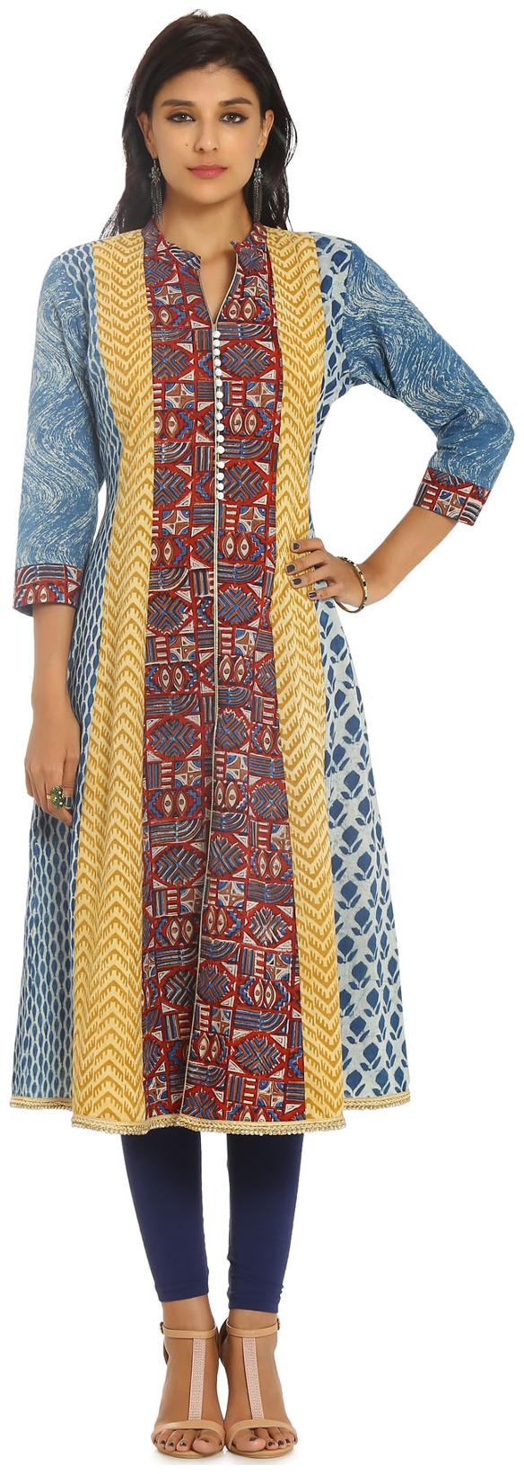 

Soch Women Blue Printed Anarkali Kurta