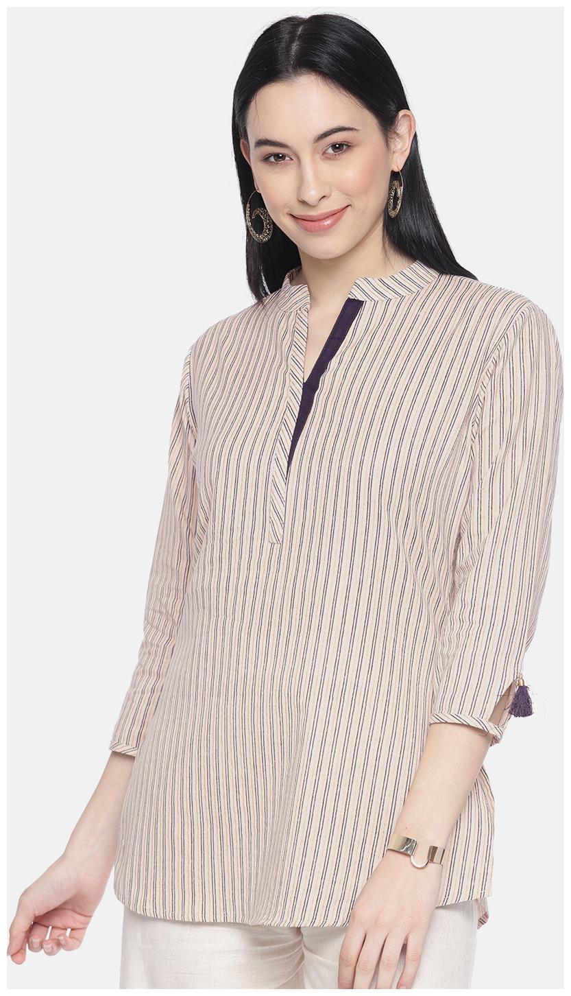 

Soch Women Solid Regular tunic - Beige