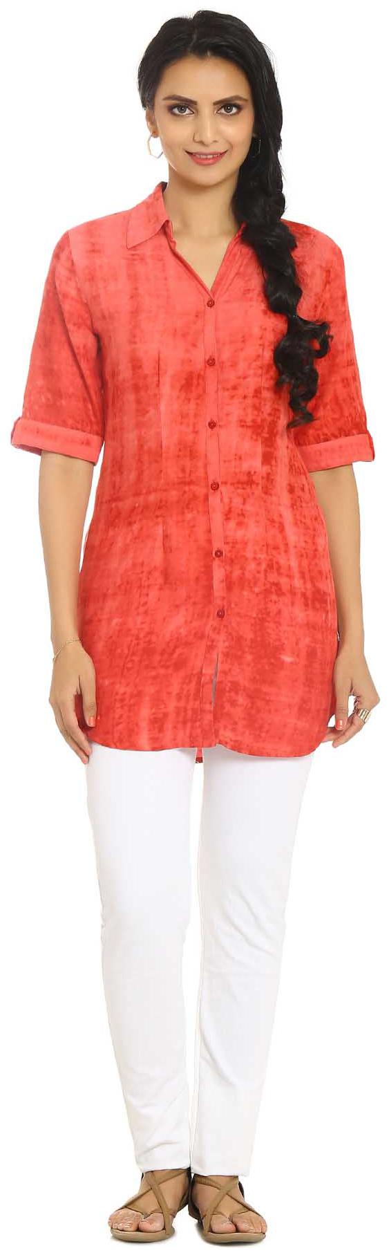 

Soch Women Printed Regular tunic - Red
