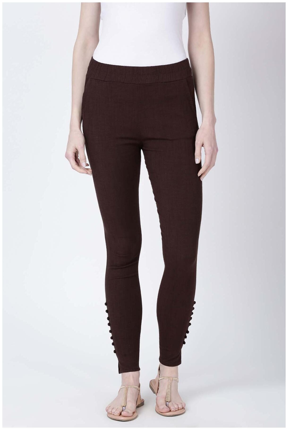 

Soch Women Brown Straight fit Regular pants
