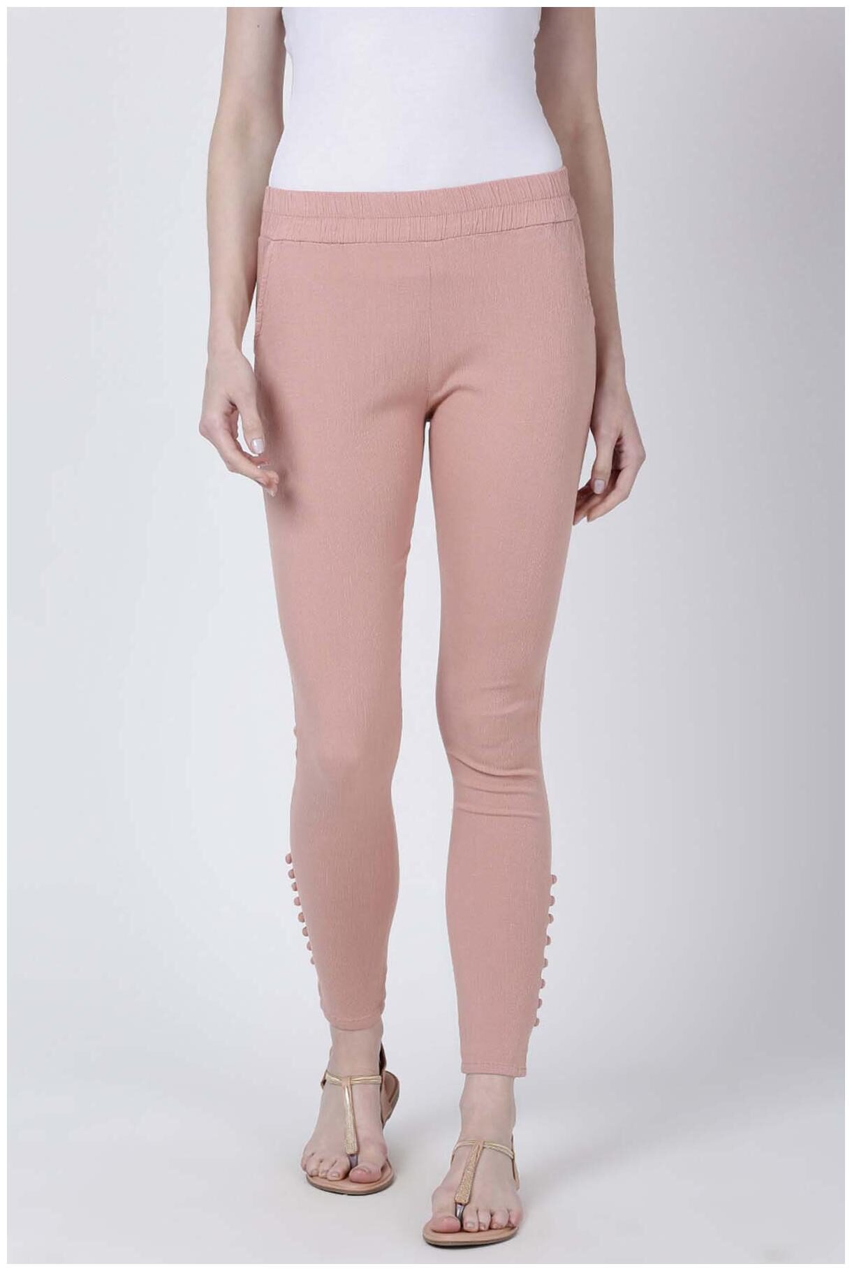 

Soch Women Pink Straight fit Regular pants