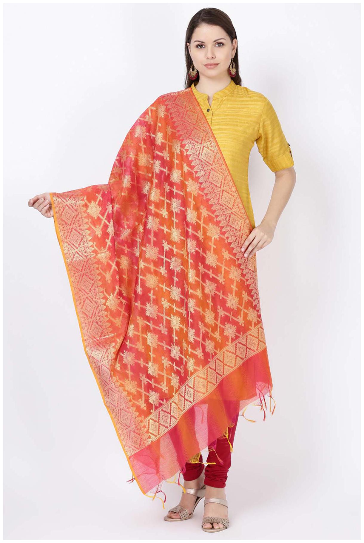 

Soch Women Blended Dupatta -Red