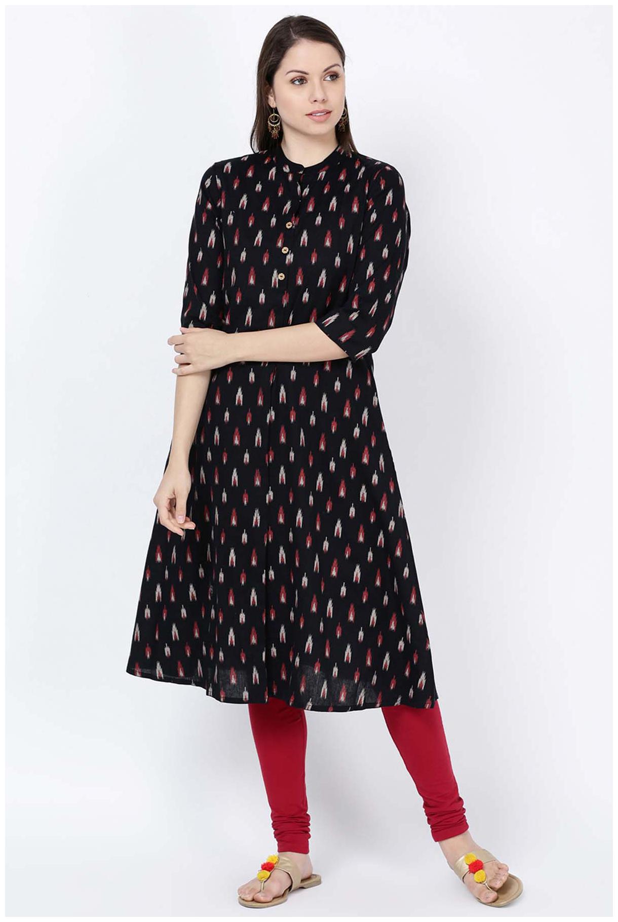 

Soch Women Cotton Blend Kurti Black