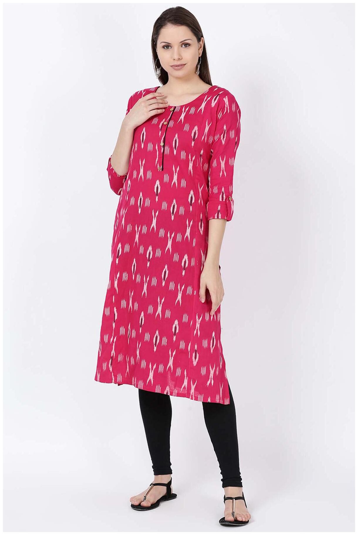 

Soch Women Cotton Blend Kurti Red