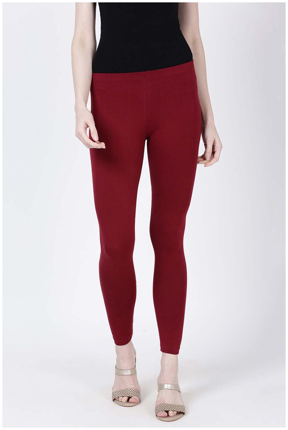 

Soch Women Cotton Leggings Maroon