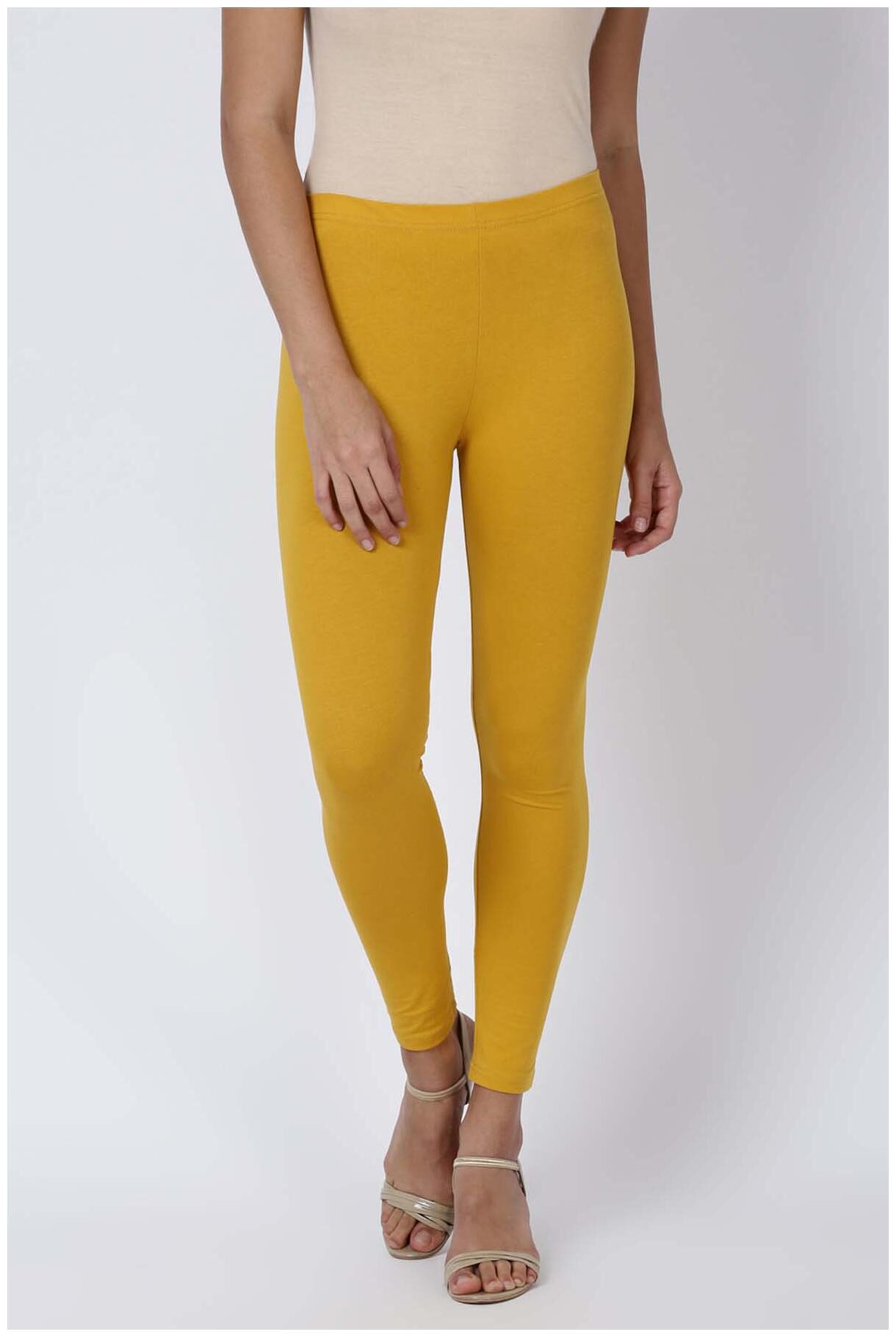 

Soch Women Cotton Leggings Yellow