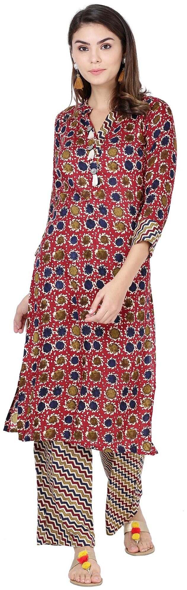 

Soch Women Multi Printed Straight Kurti With Palazzo