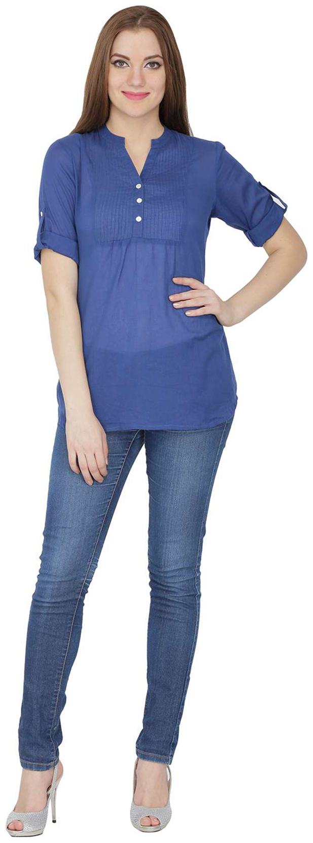 

Sohniye Blue Cotton Kurti