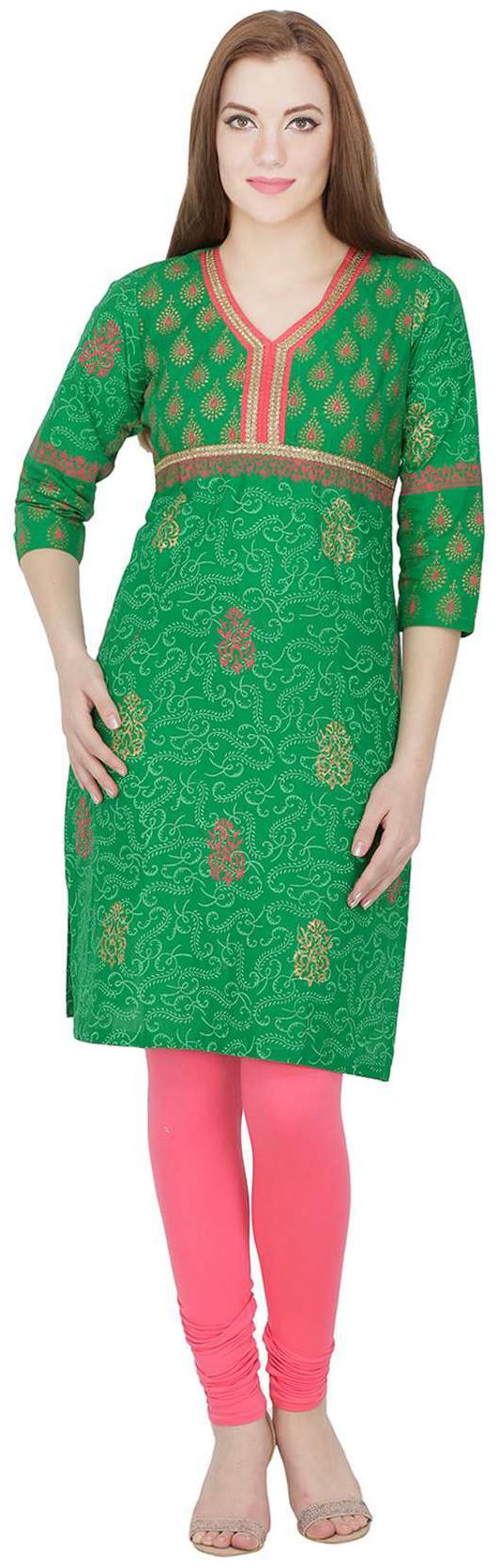 

Sohniye Green Cotton Kurti