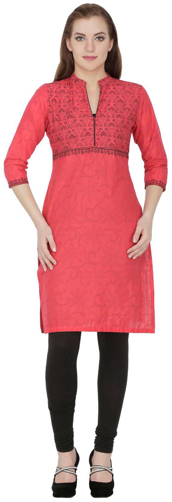 

Sohniye Red Cotton Kurti