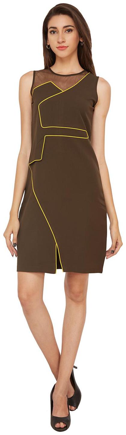 

SOIE A Line Straight Cut Out Party Dress
