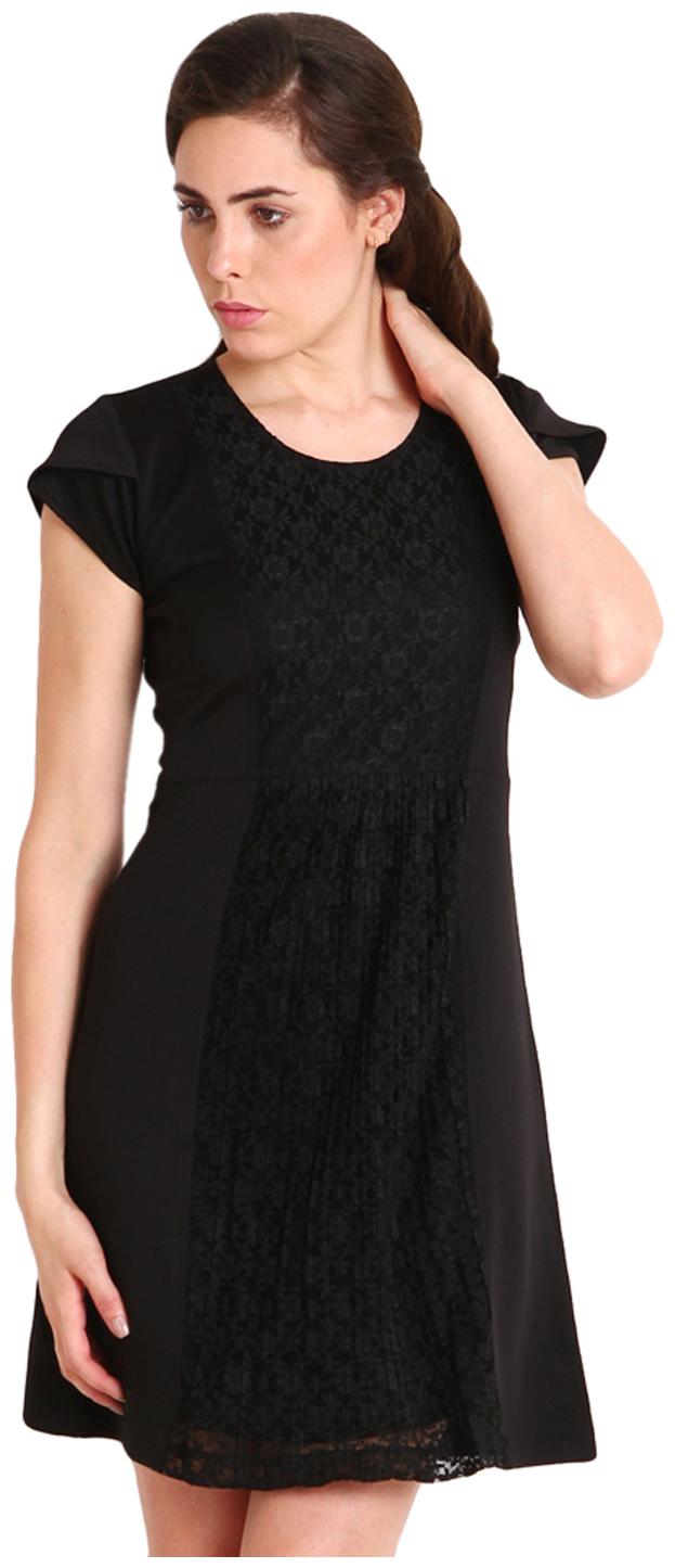 

Soie Black Blended Dress