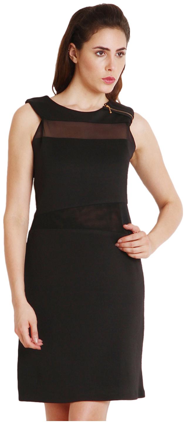 

Soie Black Blended Dress