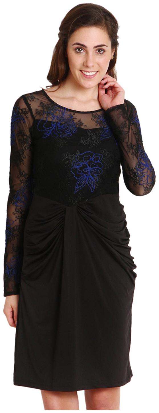 

Soie Black Blended Dress
