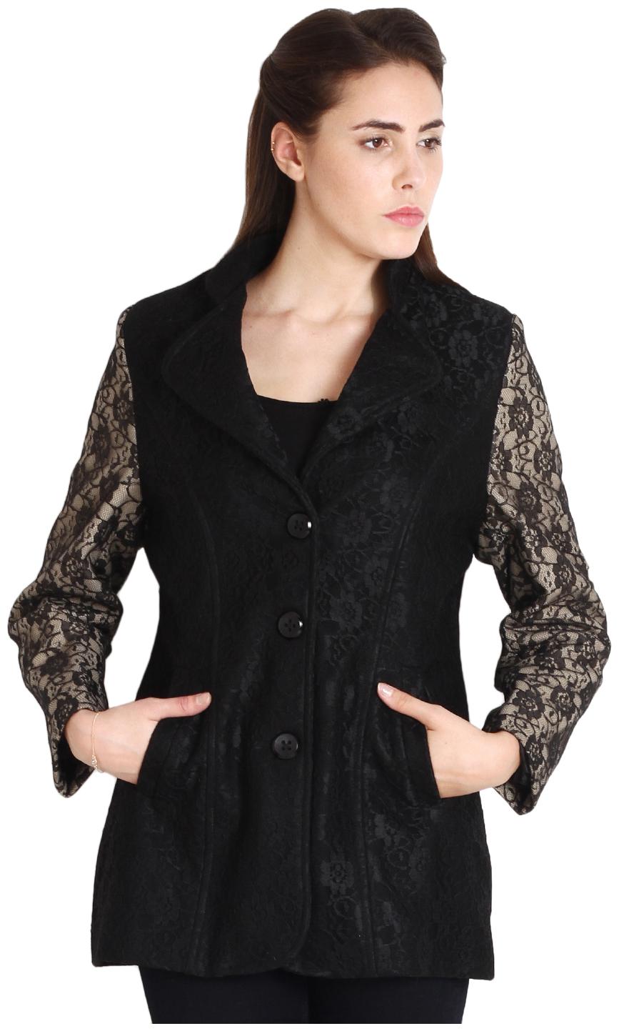 

Soie Black Cotton Blend Jacket