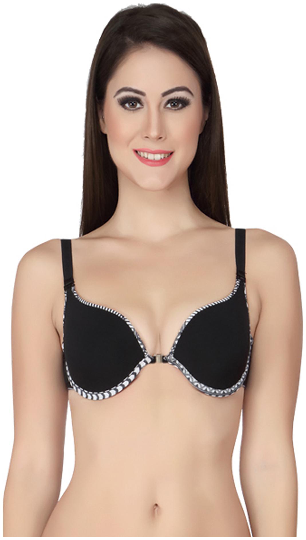 Buy soie Black Nylon Bra Online at Low Prices in India
