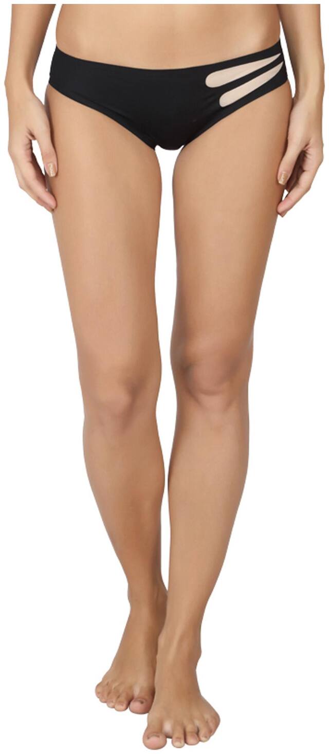 soie Black Nylon Panties