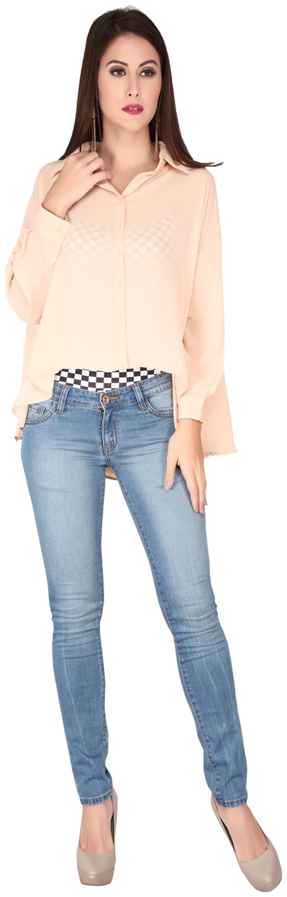

SOIE Brown Georgette Top