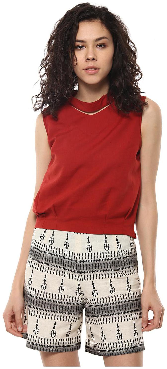 

Soie Choker Waist length Top