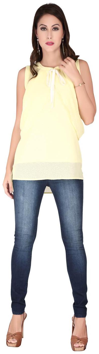 

SOIE cowl sleeve bow top