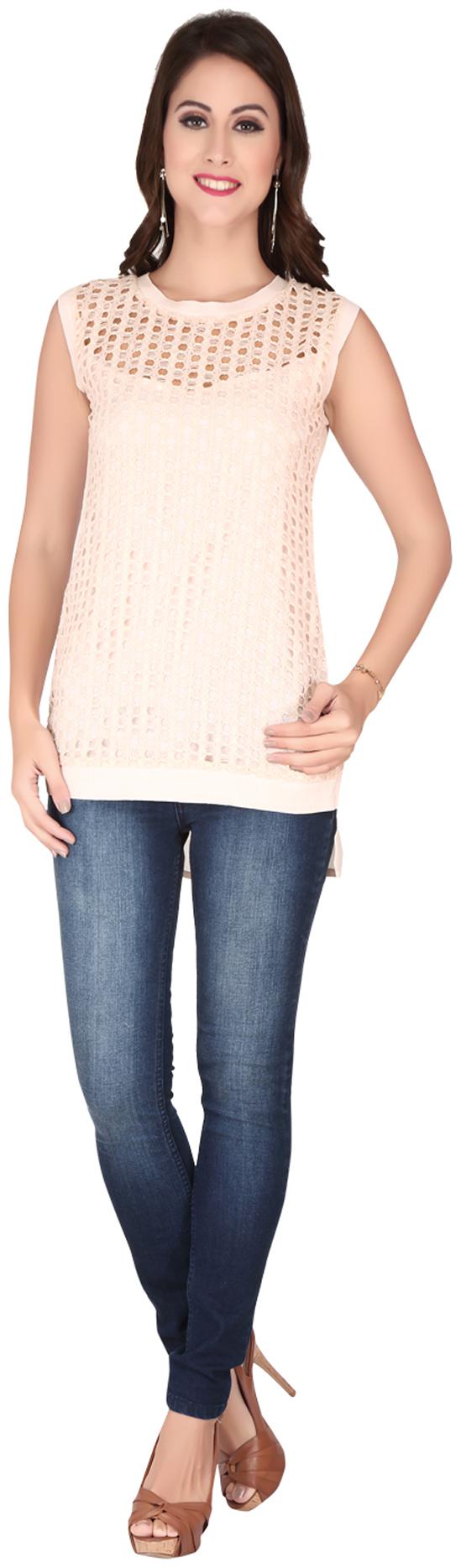 

SOIE Cream Georgette Top
