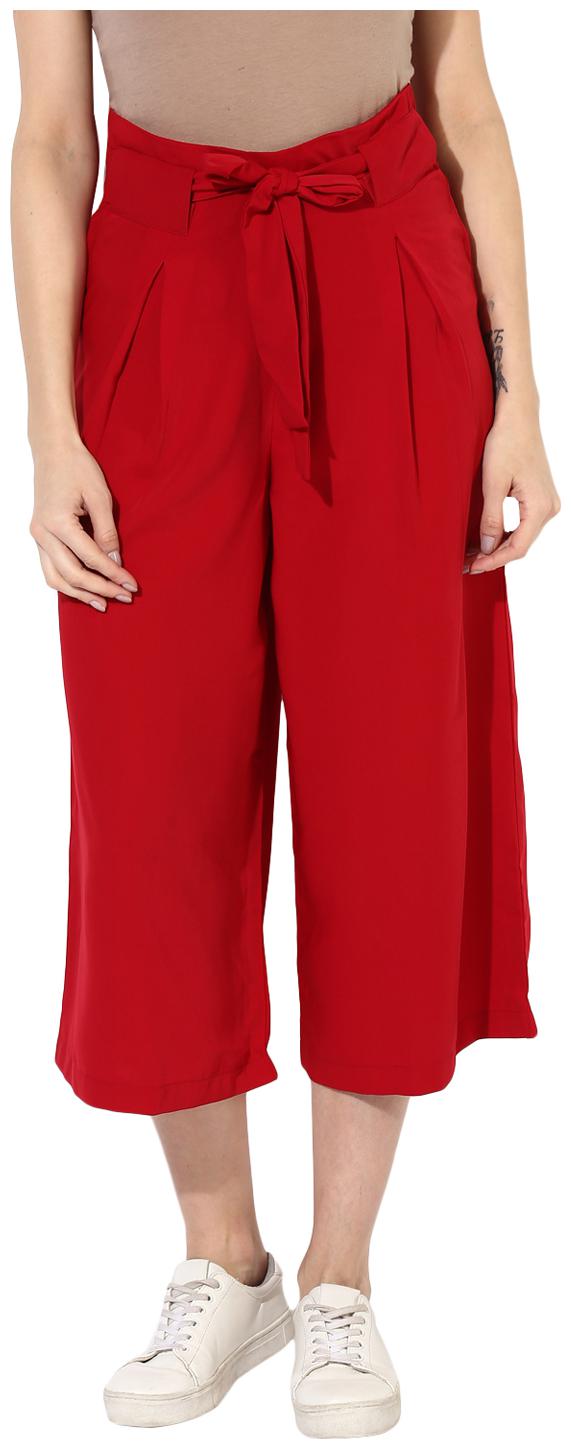 

Soie Women Maroon Flared fit Regular pants